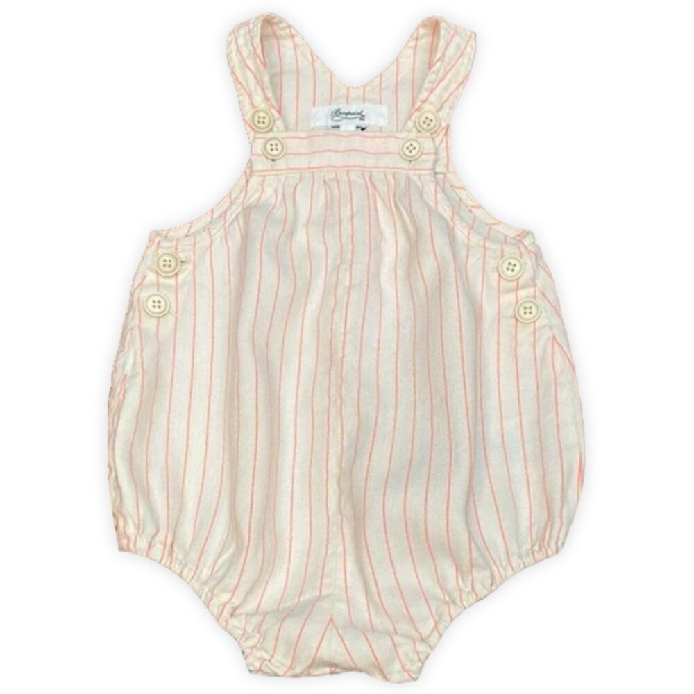Bonpoint Overall Linen-Cotton Baby Girl